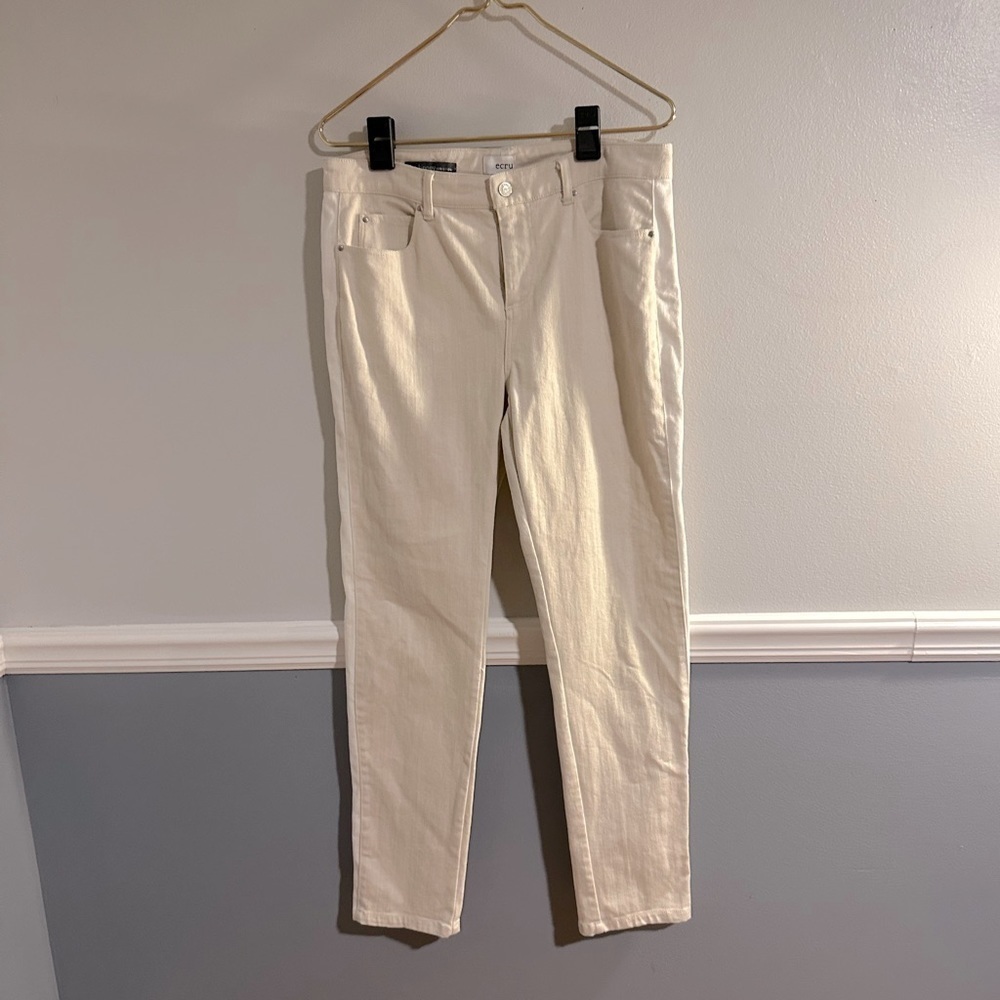 Ecru The Kinney Jeans Side Stripe Size 29